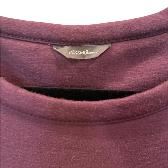 Eddie Bauer Women’s Purple Pullover Sweatshirt Soft Crew Neck Size: Large - Picture 4 of 5